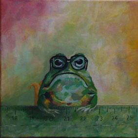Lineal mit Frosch