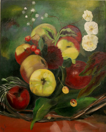 Stilleben mit Äpfeln